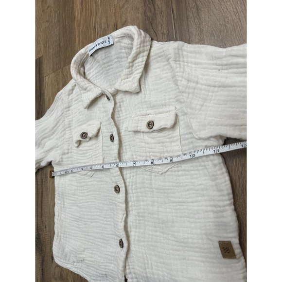 BAMBOOM ITALYShirt with Wooden Buttons - Cream 70% Bamboo, 30% Cotton 9/12Months - Picture 8 of 8